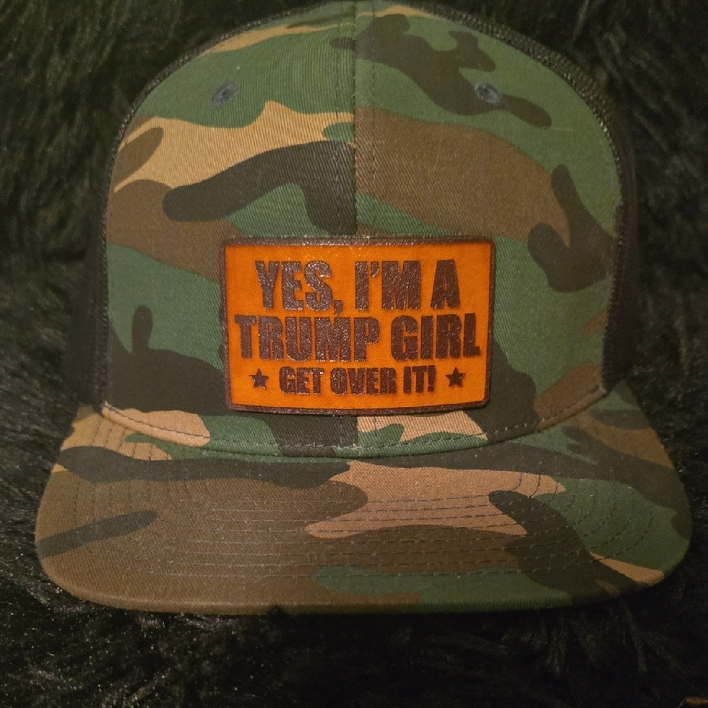 Camo Cap with Orange Patch